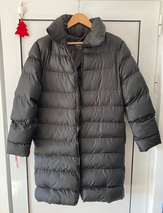 Черно дълго дамско яке