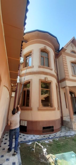 Oyna yuvish bino yuvish tashqi fasad yuvish