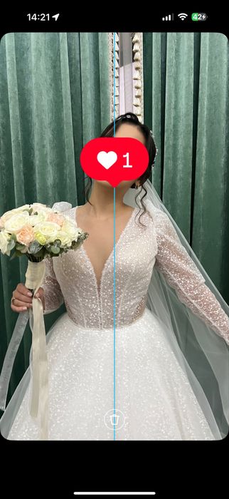 Свадебное платье б/у