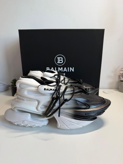 Balmain Unicorn Gradient Albi/negru
