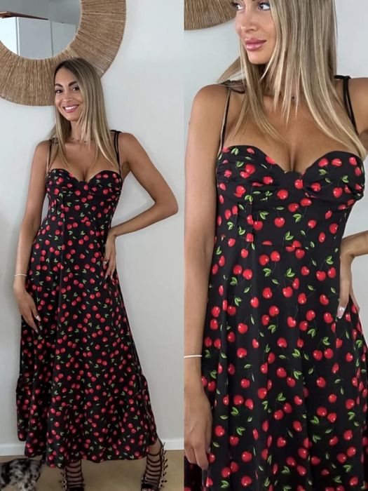 Рокля с череши и лимони