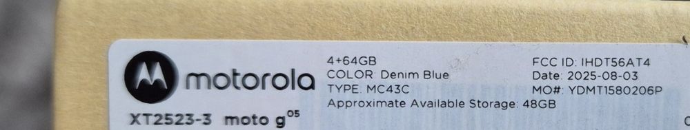 Motorola g05 - Нов