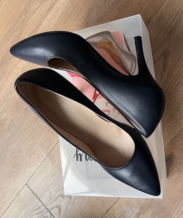 Дамски обувки на ток, НОВИ, Lazzarini, естествена кожа, 40 номер