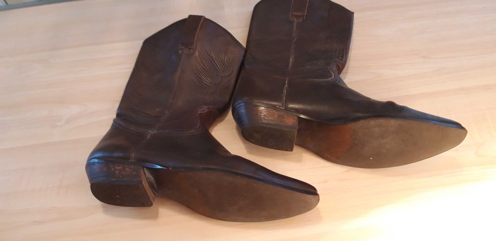 CIZME WESTERN DIN PIELE naturala marimea 44