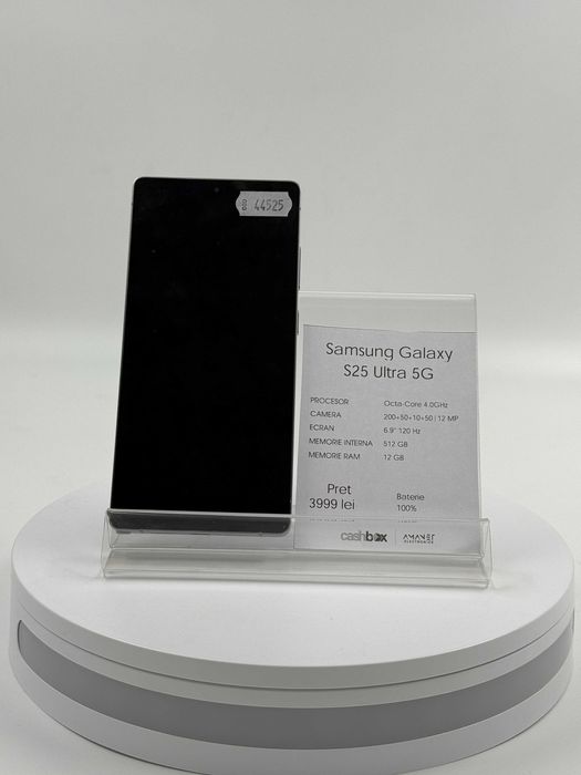Samsung Galaxy S25 Ultra 256 GB 5G 100% bat Garantie 24 luni CashBox