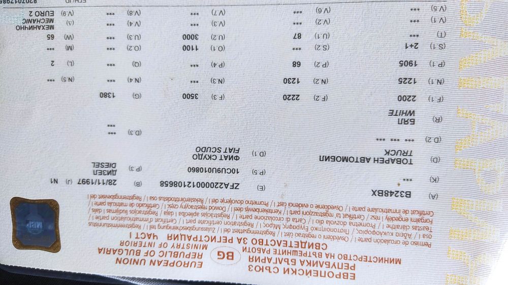 Fiat scudo 1.9 tdi 1997