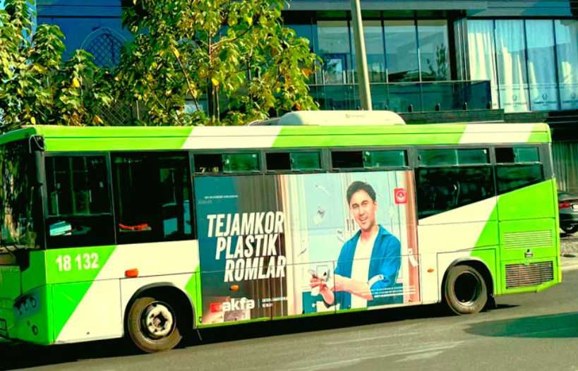 Avtobusda reklama Namangan