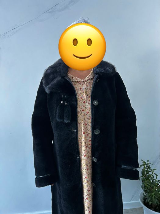 Мутон шуба,жағасы норка