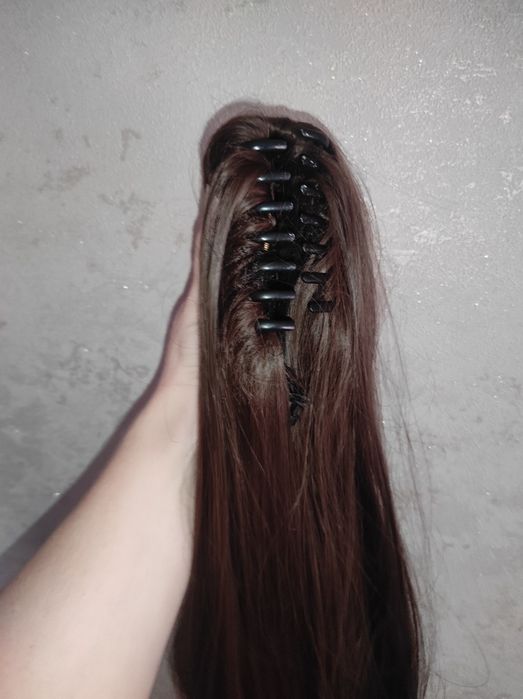 Продам волосы хвост на крабике