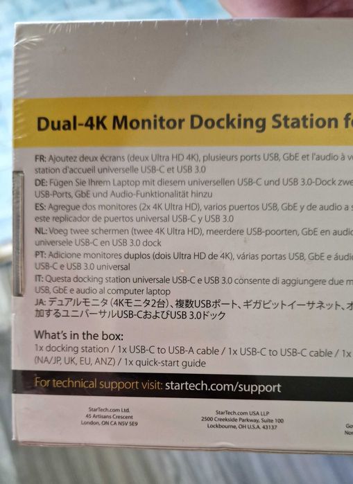 Statie de andocare pentru notebook Startech DK30A2DH