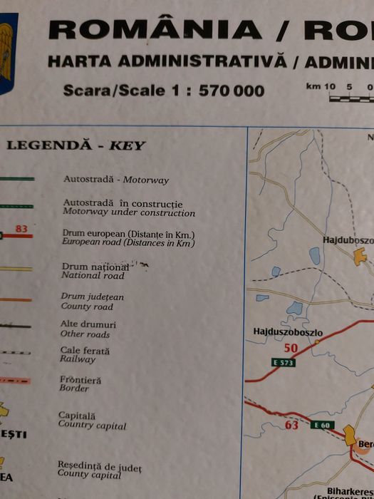 Vind harta României