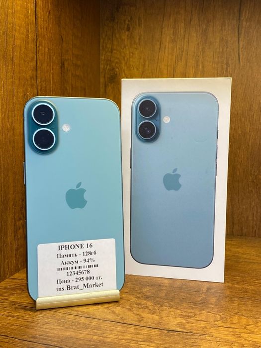 IPhone 16 128gb EAC 94% с коробкой