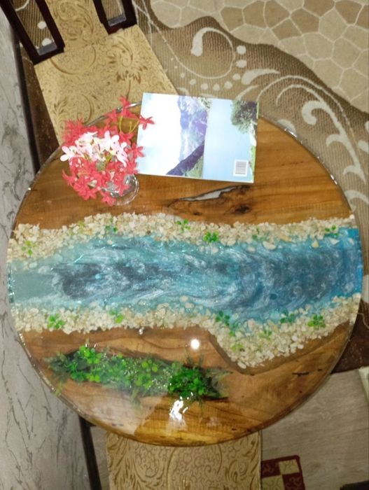 Epoksi stol, (River Table)