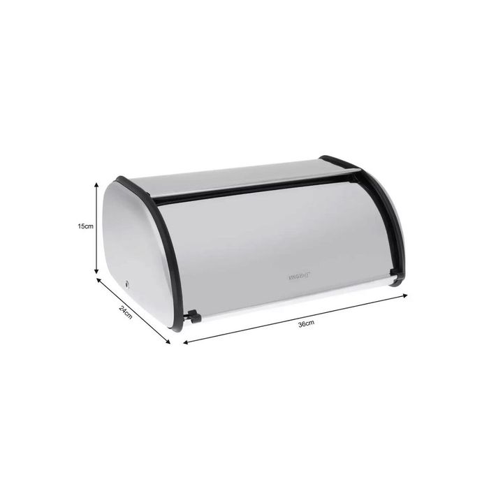 Cutie pentru paine, argintiu, 36x24x15 cm, KingHoff