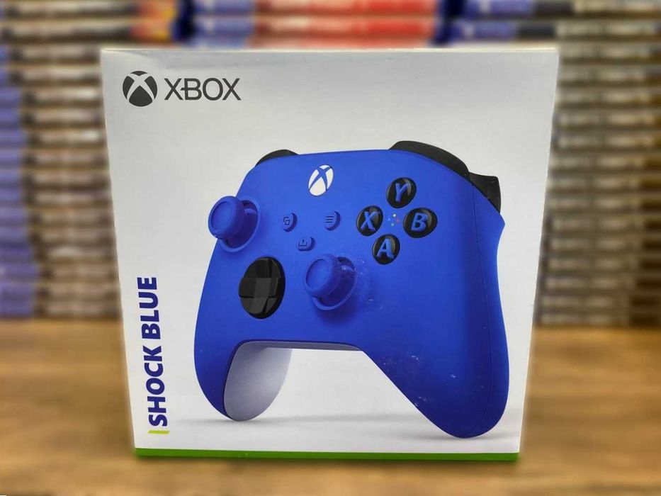 Новый Оригинальный Геймпад Microsoft Xbox Shock Blue/ Джойстик Хбох