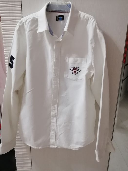 Рубашка белая бу сост хороший