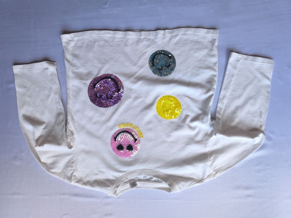 Bluză copii H&M cu paiete reversibile, mărimea 122/128
