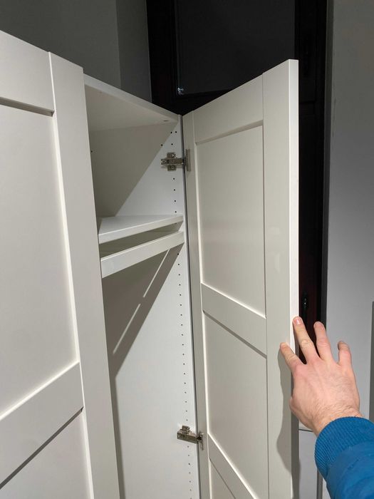 Dulap IKEA Pax / Bergsbo, culoare alb