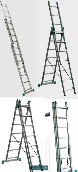 Scari din ALUMINIU 3 x 7 Trepte POLONIA NOI - 420 Lei