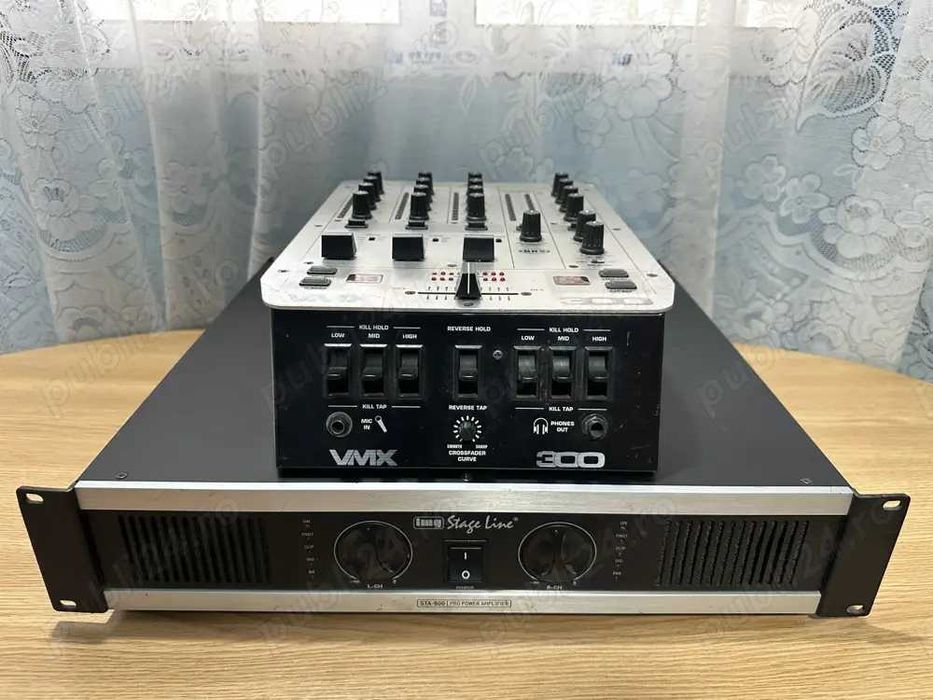 Amplificator+mixer pentru sistem sonorizare DJ Evenimente-Top !!!