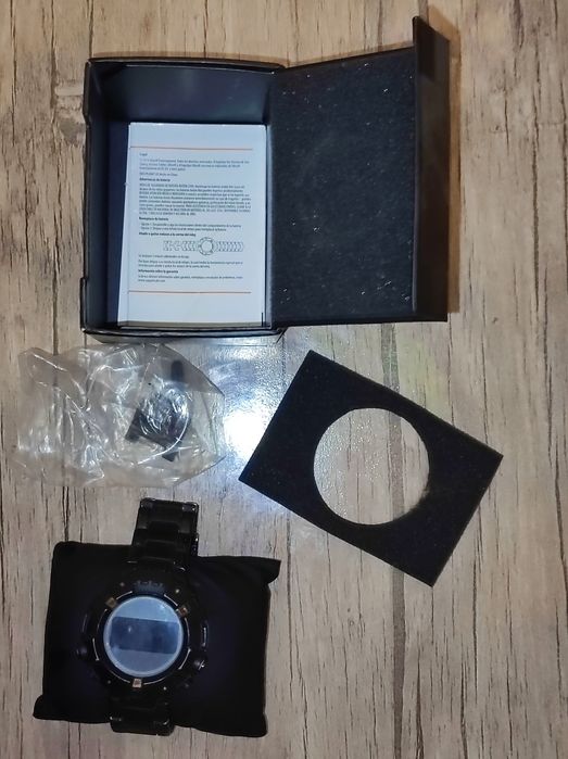 Часы черные брутальные стальные