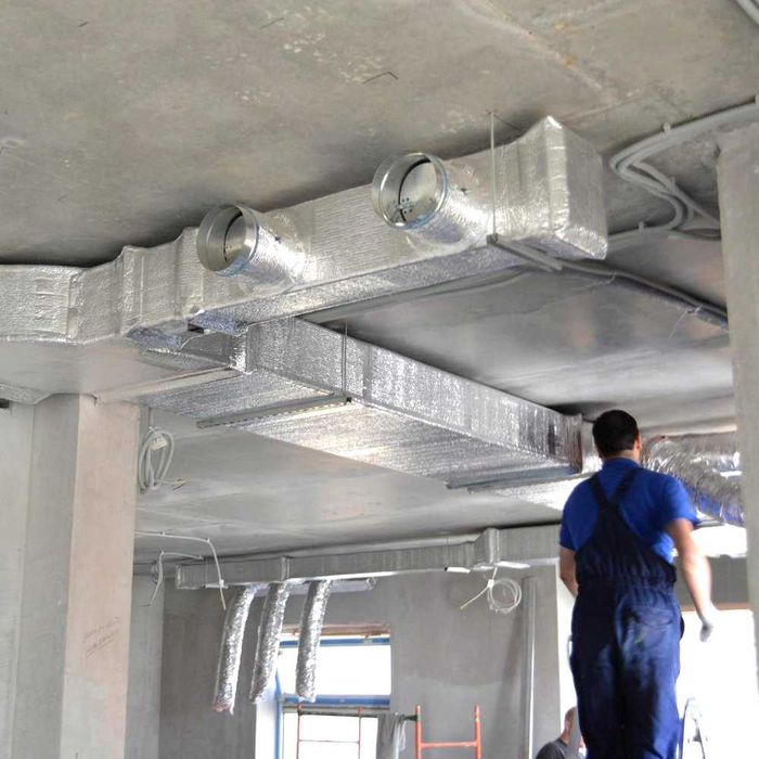 Монтаж, вентиляция