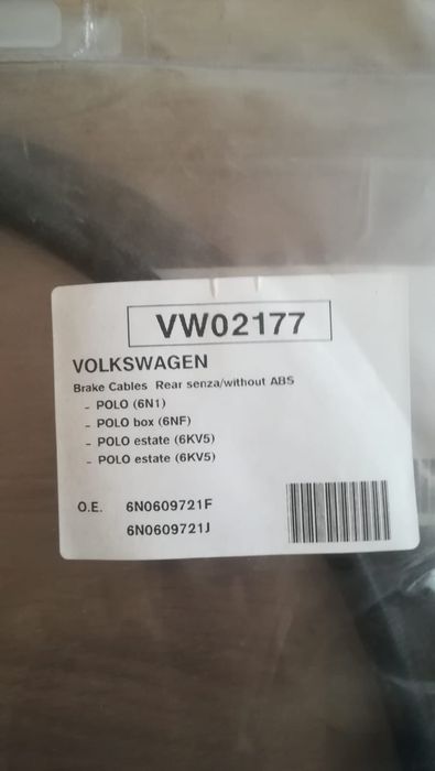 Vând cablu frana de mana VW polo