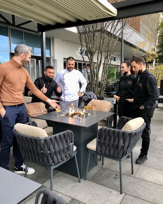 Модерна дизайнерска маса - Огнена маса Engasco Slava Low