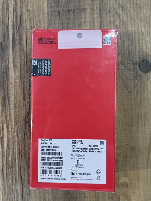 Новый/Оригинальный OnePlus 15R 512