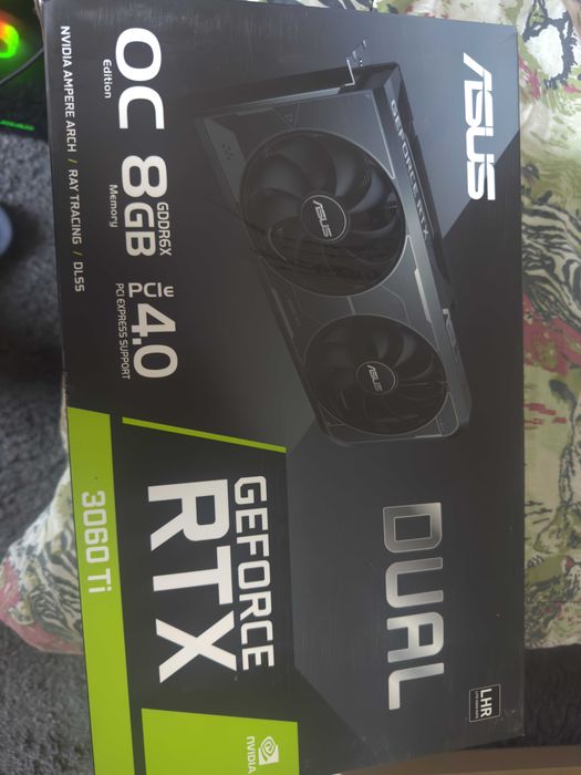 VIDEO card geforce ASUS RTX 3060 TI OC dual