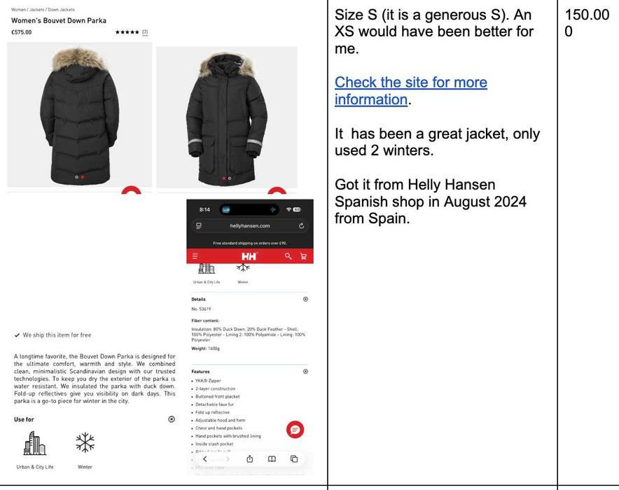 Helly Hansen Down Winter Jacket