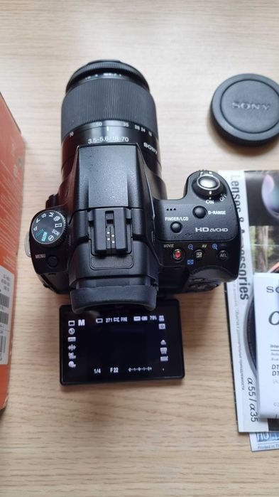 DSLR Sony a55 + Obiectiv 18-70mm cu DEFECTE