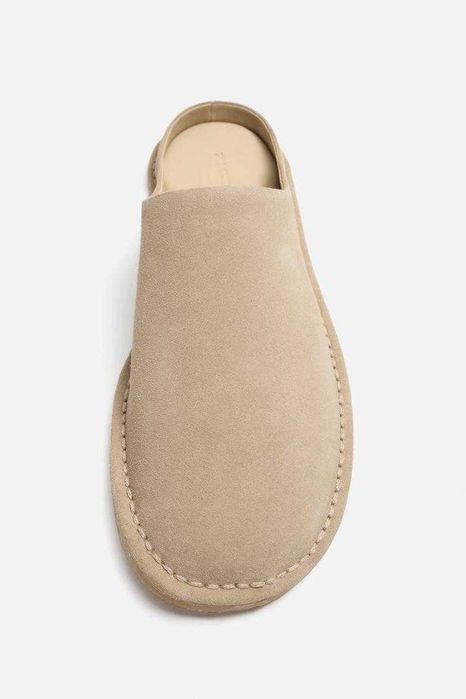 Кожаные сабо с кожаной отделкой