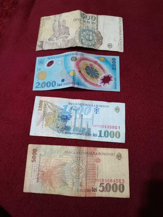 Bancnote de 1000 , 2000 cu eclipsa ,de 5000