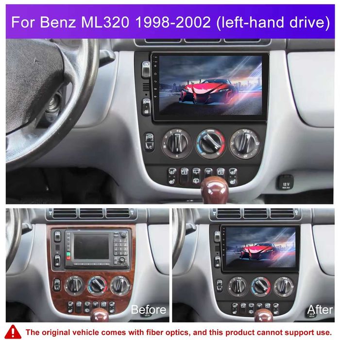 Мултимедия за Mercedes ML W163 плеър Екран ML 320 Android Навигация