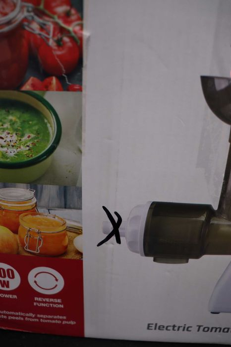 BEPER BP.720 Електрическа преса и филтър за домати, бяла, 300 W