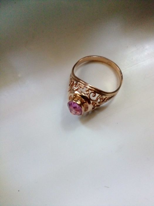 Антикварен златен каталожен ажурен пръстен СССP