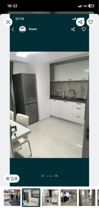 Inchiriez apartament 2 camere 100 mo bloc nou