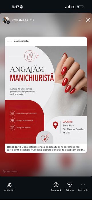 Caut manichiurista