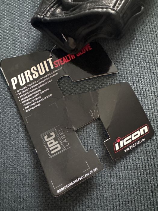 мотоциклетные кожаные перчатки ICON Pursuit