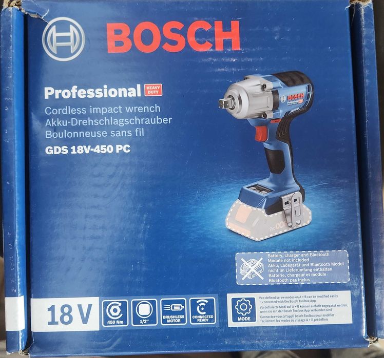 Bosch Cheie roti cu impact GDS18V-450PC