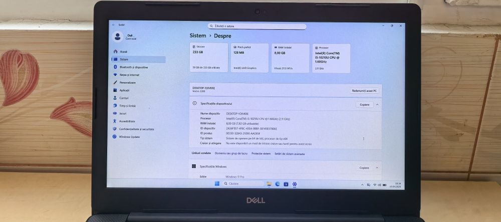 Dell Vostro 3590_i5 10210U Gen 10_SSD 256GB_8GB DDR4_15.6"FHD_ca NOU