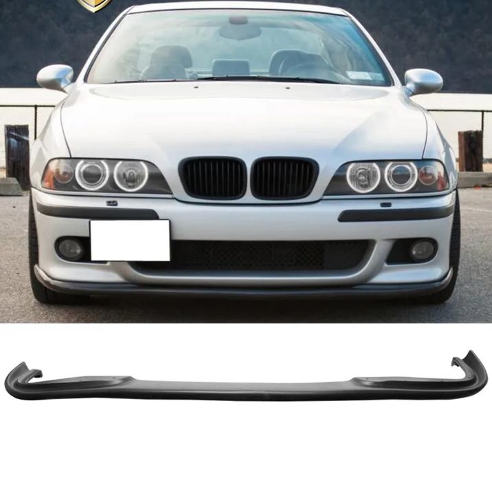 Spoiler lip prelungire bara fata BMW E39 plastic abs negru lucios