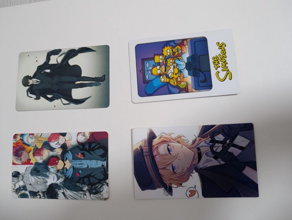 Аниме закладка,наклейки,карточки,Симпсоны