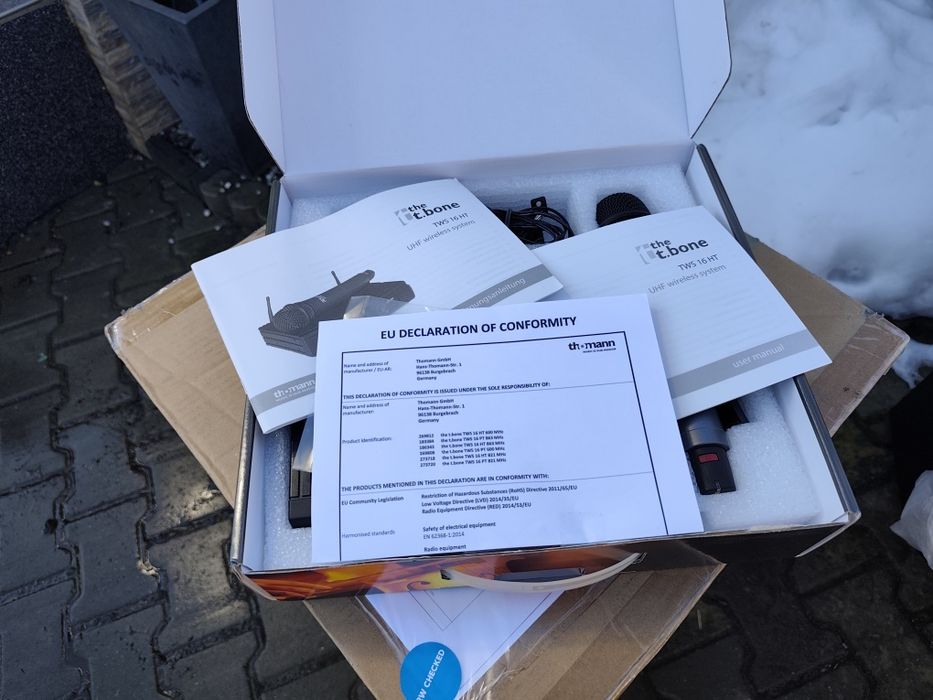 Vând microfon  wireless the t.bone TWS 16 HT 863 MHz