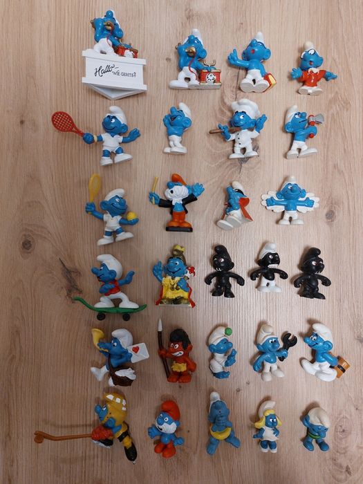 Колекционерски фигурки Смърф, made in Western Germany.