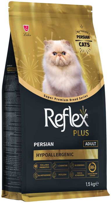 Корм Reflex Plus Супер-премиум для взрослых  курица 1.5 кг