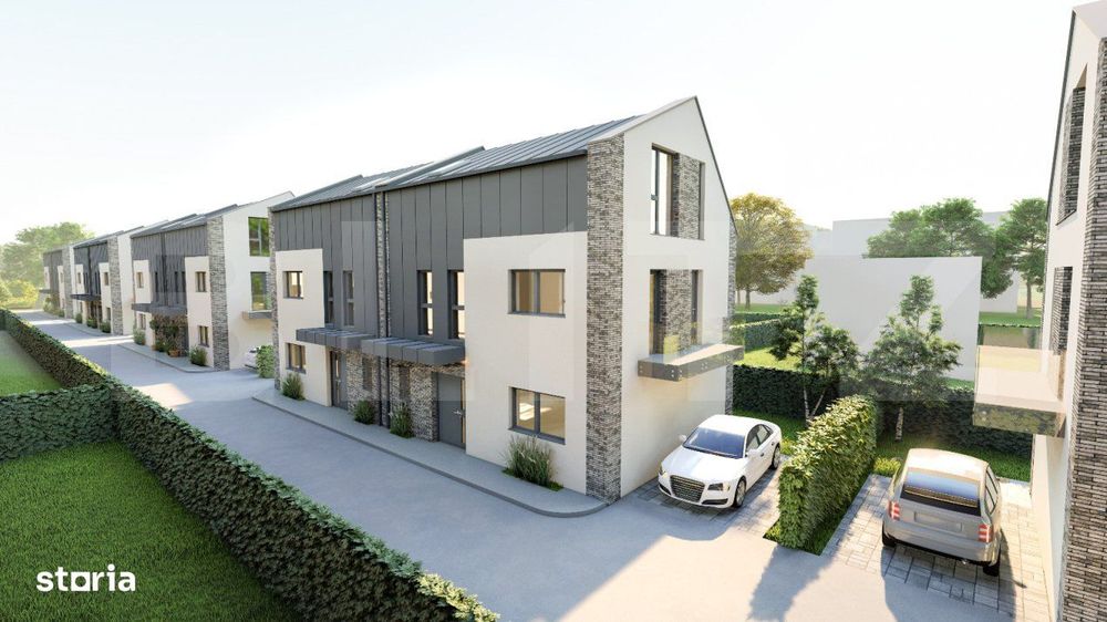 Duplex 4 camere, 120 mp, 200 teren, proiect finalizat, zona Terra