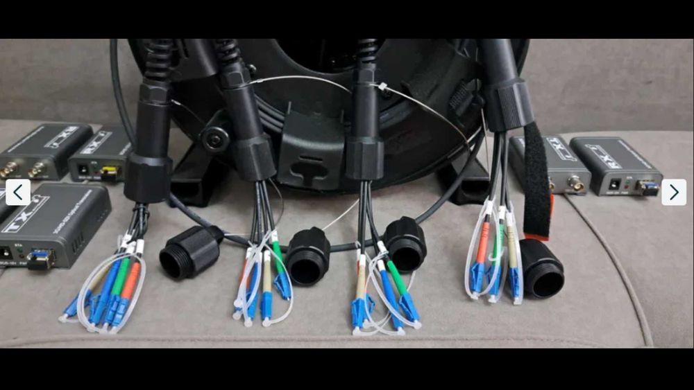 Оптика кабель+видео конвертер