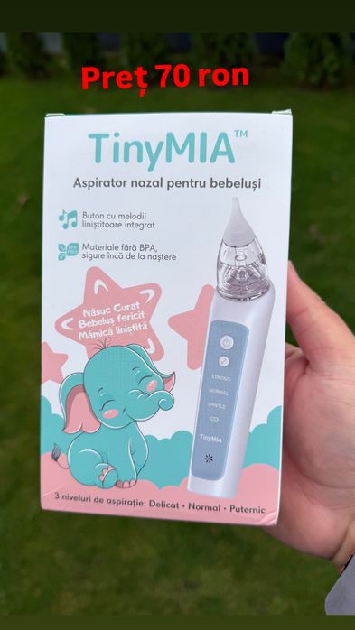 Aspirator nazal electric pentru bebeluși TinyMIA